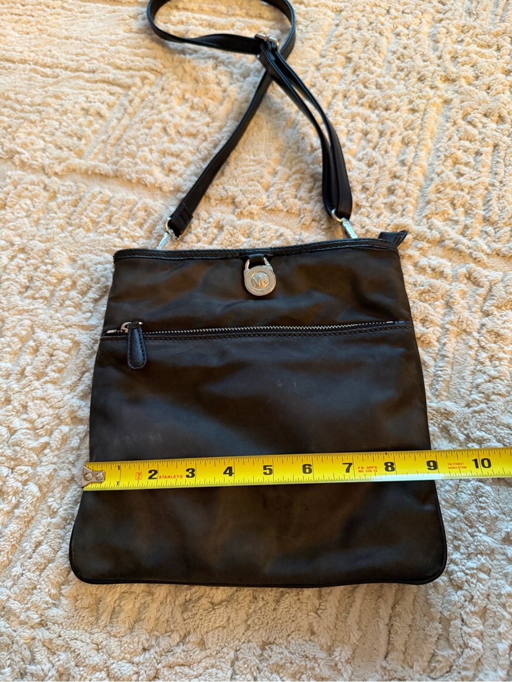 Michael Kors Black Crossbody Shoulder Bag with Silver Hardware - Picture 6 of 6